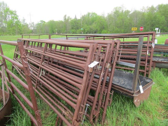 1868. (7) 16 FT. Long X 64 Inches High Interlocking Corral Panels, Your Bid