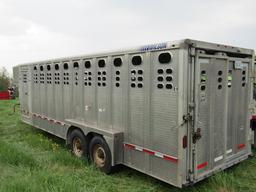 1935. 2008 Wilson Ranch Hand 7 FT. X 24 FT. Tandem Axle Aluminum 5th Wheel