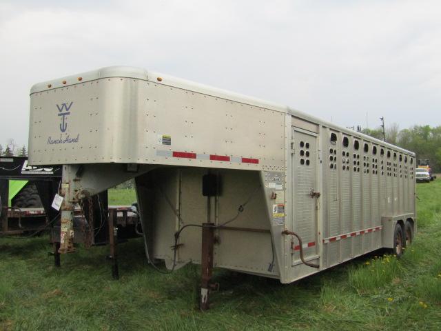 1935. 2008 Wilson Ranch Hand 7 FT. X 24 FT. Tandem Axle Aluminum 5th Wheel