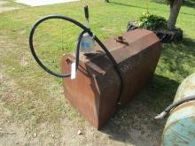 901. 110 GALLON +/- PICKUP FIELD SERVICE FUEL TANK WITH HAND PUMP