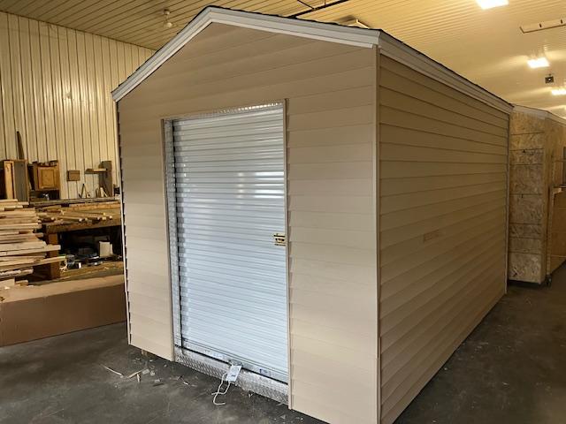 266. 8' x 12' Storage Shed, 4' Rollup Door