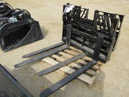 1438. 450-1088. UNUSED HD REDLINE 48 INCH SKID LOADER WALK THROUGH PALLET F