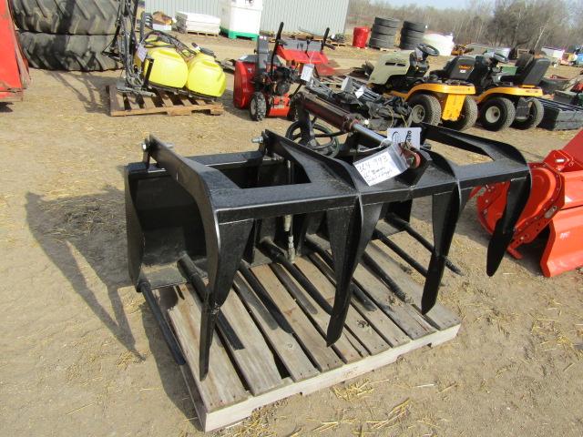 1490. 364-993, 66 INCH SKID LOADER MANURE GRAPPLE BUCKET, TAX