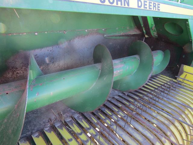 1556. 475-1520 JOHN DEERE MODEL 328 SQUARE BALER, # 40 EJECTOR, HYD. POLE, SN# 8428