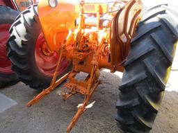 1607. 399-928, MINNEAPOLIS MOLINE 445 GAS TRACTOR, WF, 3 POINT, 13.6 X 38 T