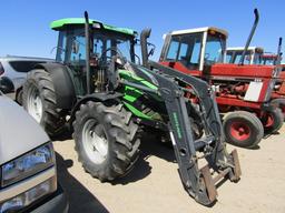 1620. 472-1212, DEUTZ FAHR AGRO PLUS DIESEL TRACTOR, CAB, DUAL HYD. 3 POINT