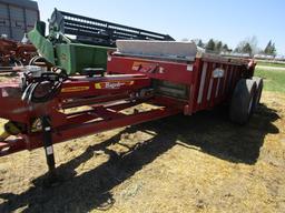 1672. 269-454, HAGEDORN 277 410 BUSHEL HYDRAULIC TANDEM AXLE MANURE SPREADE