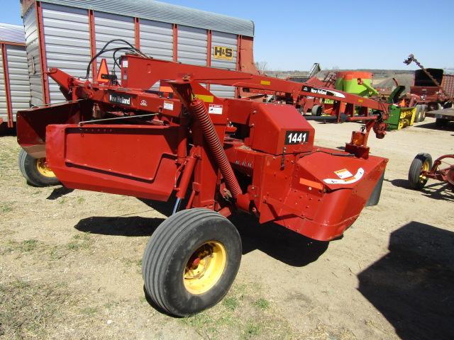 1692. 212-324, NEW HOLLAND MODEL 1441 14 FT. HYDRA SWING DISCBINE, 12 TURTL