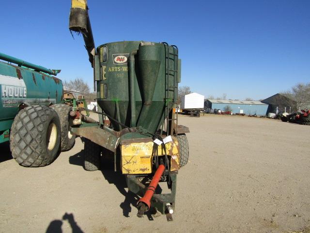 1773. 286-513. ARTSWAY 500 GRINDER MIXER, SCALE, LONG HYD. AUGER, TAX / SIG