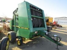 1541. 315-614, JOHN DEERE MODEL 535 NET WRAP / TWINE TIE ROUND BALER, SN# 6