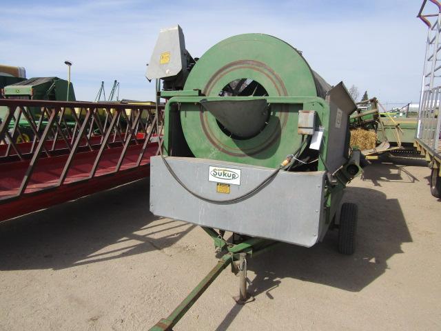 410. 520-1366. SUKUP GRAIN CLEANER ON TRANSPORT WITH ELECTRIC MOTOR, TAX