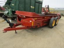 451. 342-684. NEW HOLLAND 185 TANDEM AXLE MANURE SPREADER, ENDGATE, TAX / S