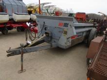 470. 341-870. NEW IDEA 363 SINGLE AXLE MANURE SPREADER, ENDGATE, TAX / SIGN