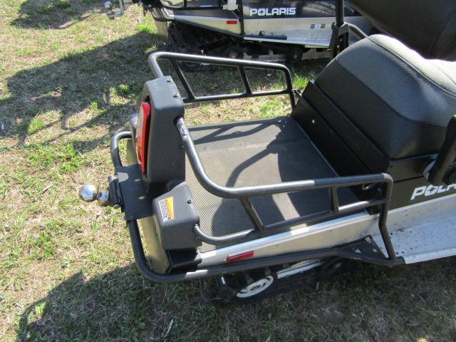 11. 2015 POLARIS 600 WIDE TRAK LX, REAR CARRIER, JIFFY GAS ICE AUGER, HI-LO