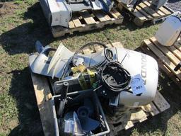 81. 50 H.P. HONDA FOUR STROKE OB MOTOR, TILLER AND REMOTE CONTROLS, RUNS, S