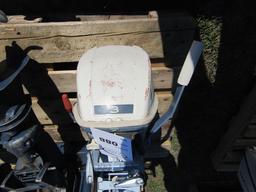 88. EVINRUDE 3 HP OB MOTOR, RUNS