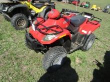 24. 2008 ARCTIC CAT 250 FOUR WHEELER, 2 WHEEL DRIVE, SHOWS 1244.9 KM, VIN#