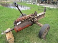 130. PTO DRIVEN HYDRAULIC WOOD SPLITTER ON TRANSPORT