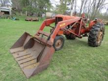 156. ALLIS CHALMERS MODEL WD45 GAS TRACTOR, NARROW FRONT, 2 POINT HITCH, 54