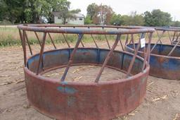 1205. 9 FT. HD ROUND BALE FEEDER WITH HAY SAVER