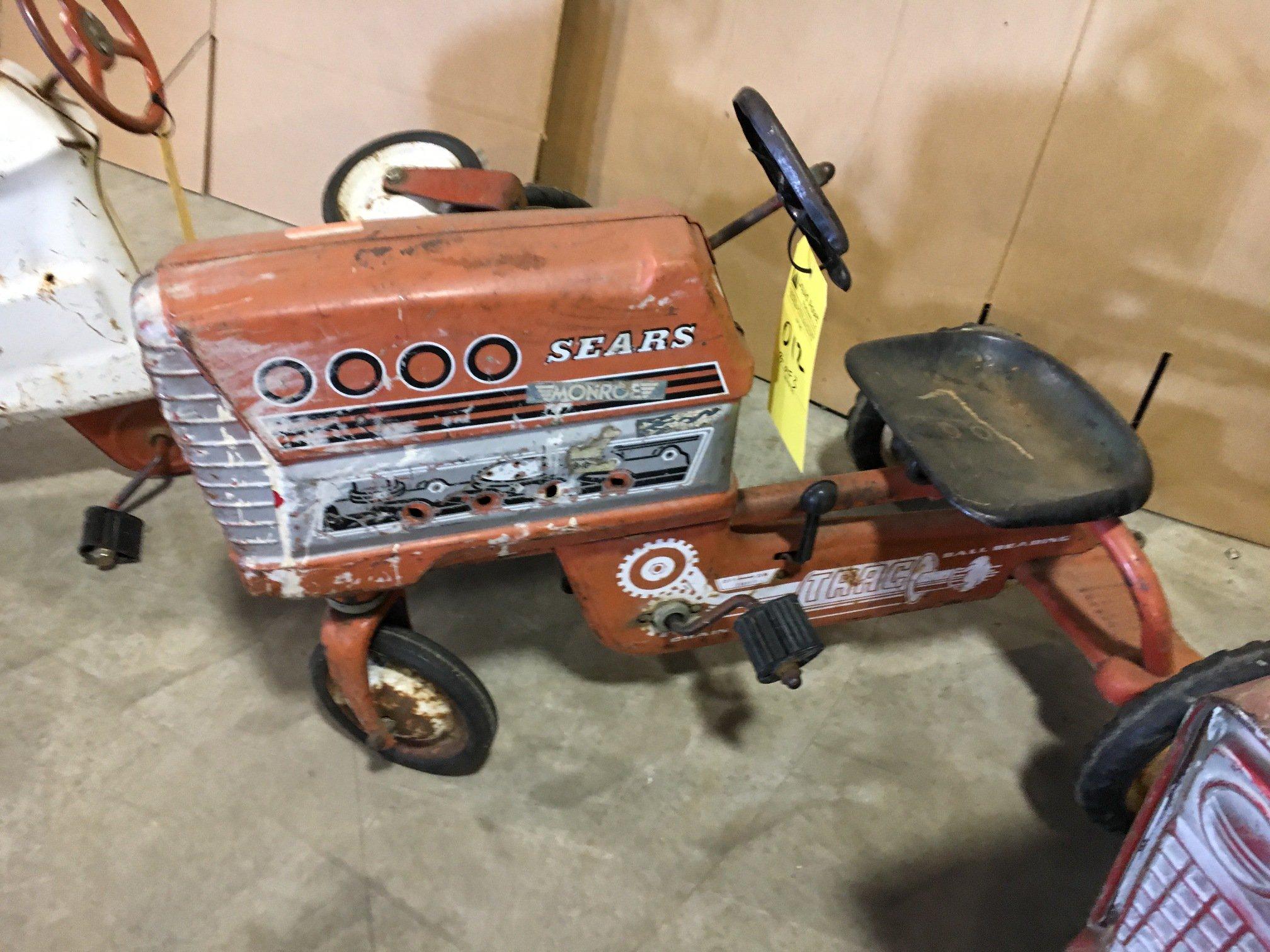 Lot of 3 vintage toy tractors