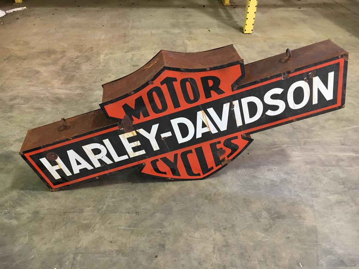 Harley Davidson porcelain sign