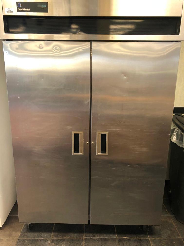 Delfield Stainless steel 2 door freezer