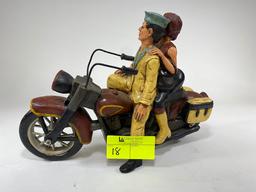 Harley Couple on Bike - Riding Sailor & Girlfriend DŽcor