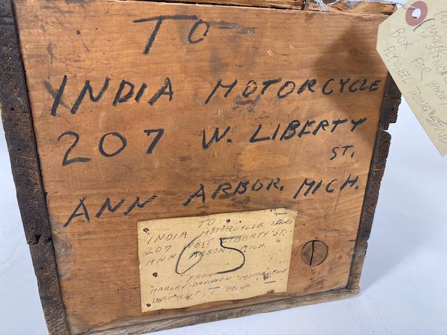 1920's Original Harley Davidson Shipping Crate