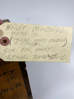 1920's Original Harley Davidson Shipping Crate