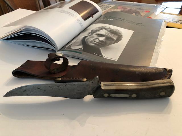 Steve McQueen Bowie Knife. This knife was from Steve's collection and come with complete documentati