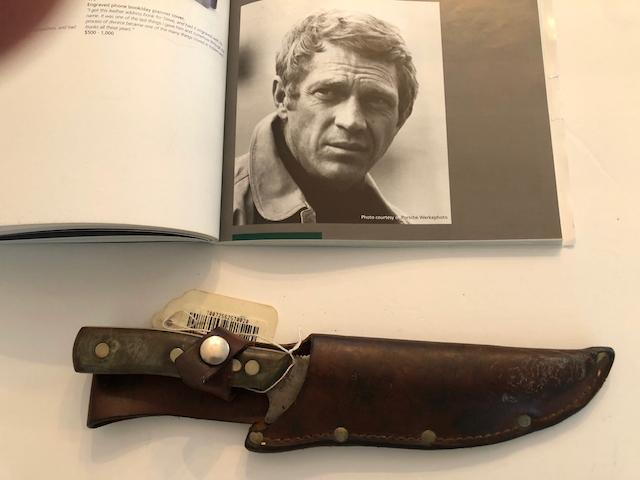 Steve McQueen Bowie Knife. This knife was from Steve's collection and come with complete documentati