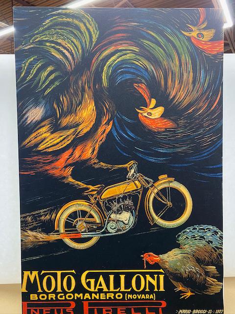 Moto Galloni Motorcycle Poster 24" x 36"