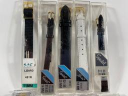 Watch bands, ranging from 9mm to 22mm. Estimated Retail Value of $208.00