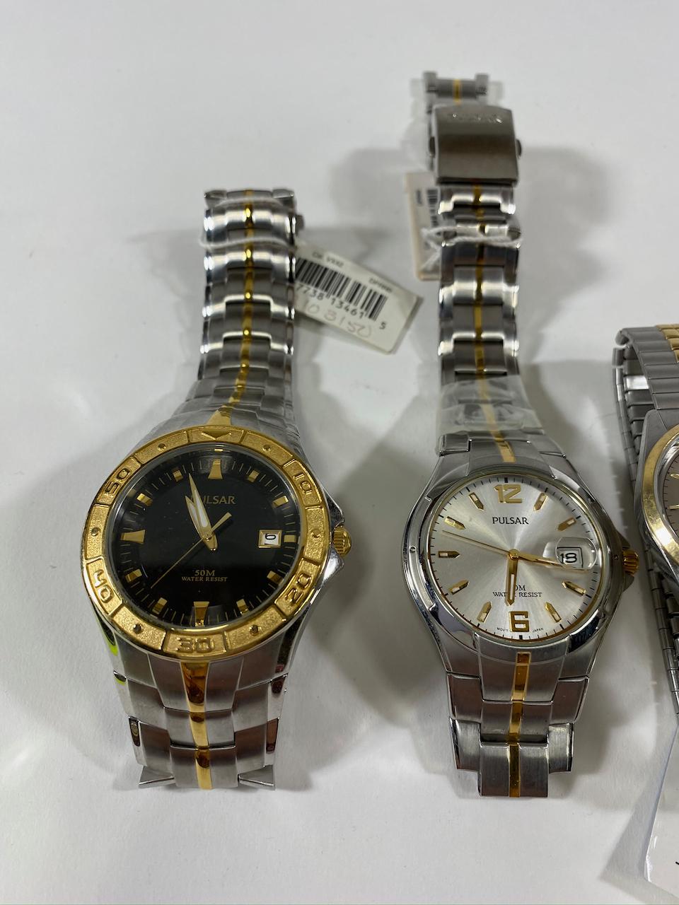 Pulsar Watches, one band broken. Estimated Retail Value of $700.00