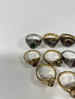 Class Rings, sizes vary