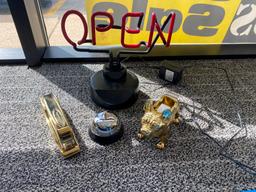 Open Sign, Stapler, Tape Holder, & Bell