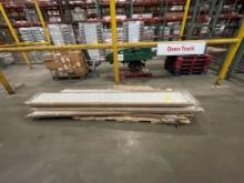 Lot of 6 boxes of Shelves- white faux wood - 120"x16"x1" - 2ct/box