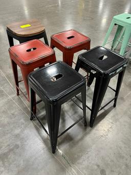 Lot of Asst'd Metal Bar Stools