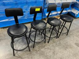 Black Bar Stools w/Seat Back