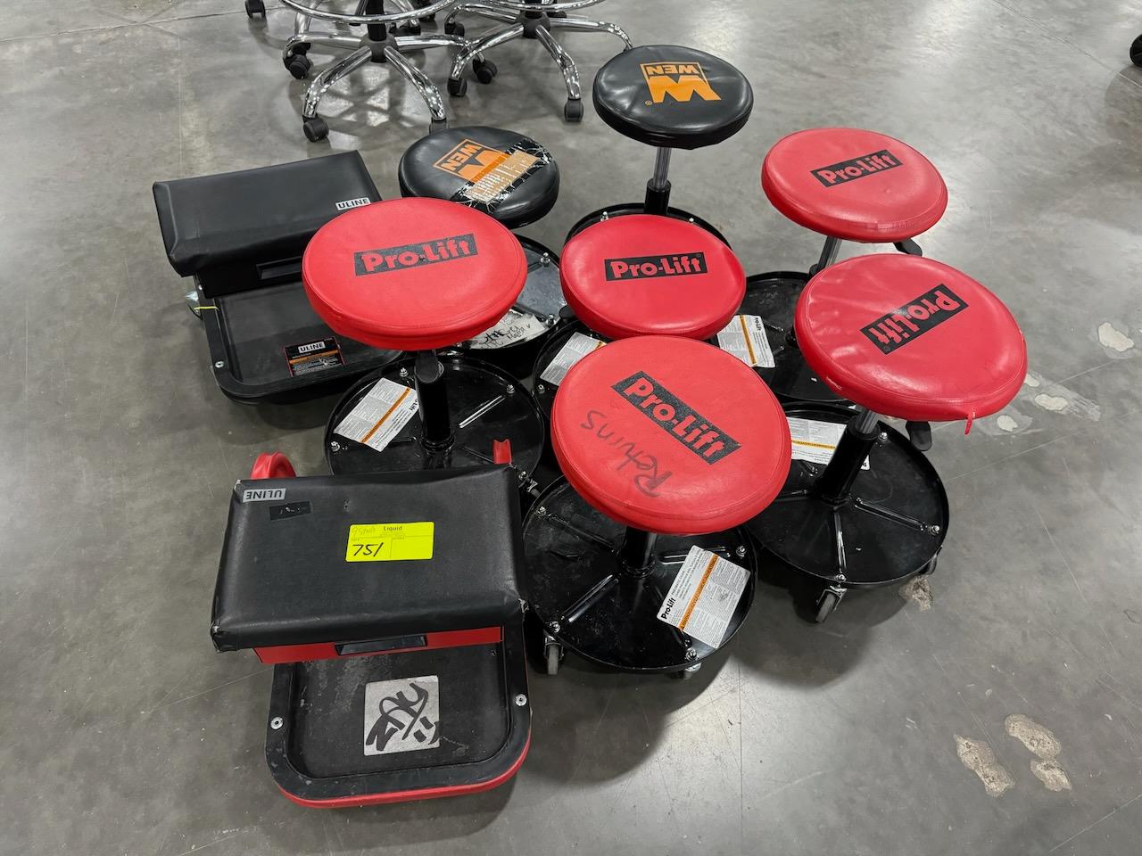 Rolling Shop Stools