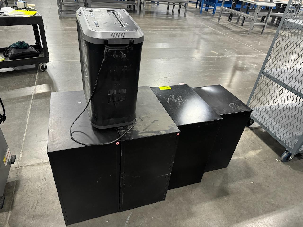 2-Drawer File Cabinets and Paper Shredder