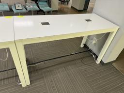 White Powered Table