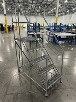 5-Step Rolling Safety Ladder