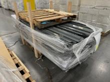 Pallet of RiveTier 8' Utility Shelving Uprights and Shelving Support Bars