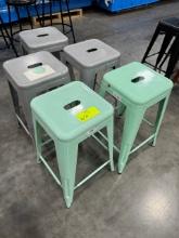 Lot of Asst'd Metal Bar Stools