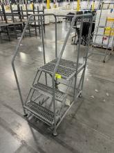 3-Step Rolling Safety Ladder