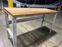 Butcher Block WorkStation Table