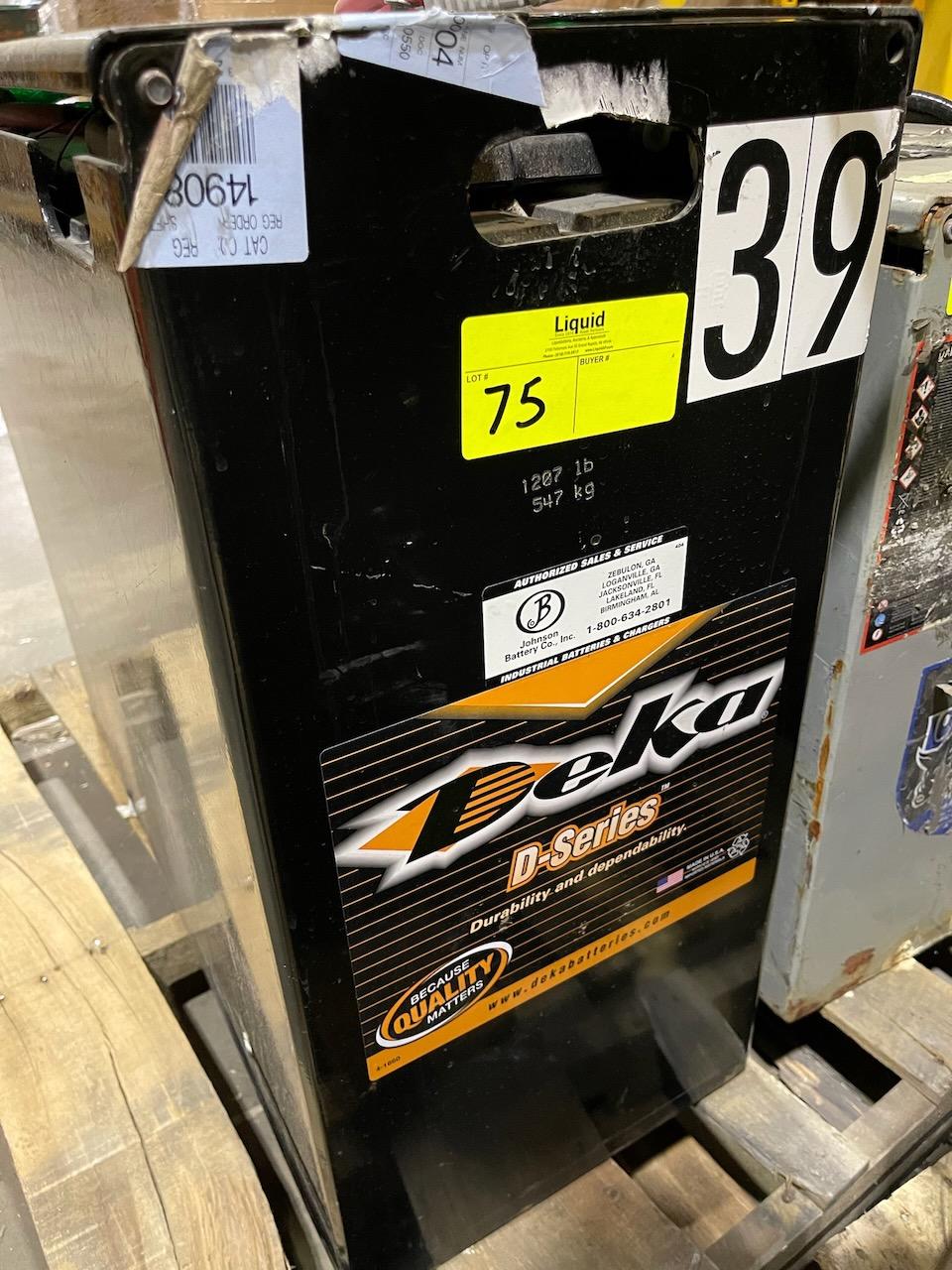 Forklift Battery - 24 Volt - Deka D-Series