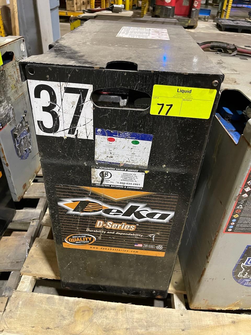 Forklift Battery - 24 Volt - Deka D-Series